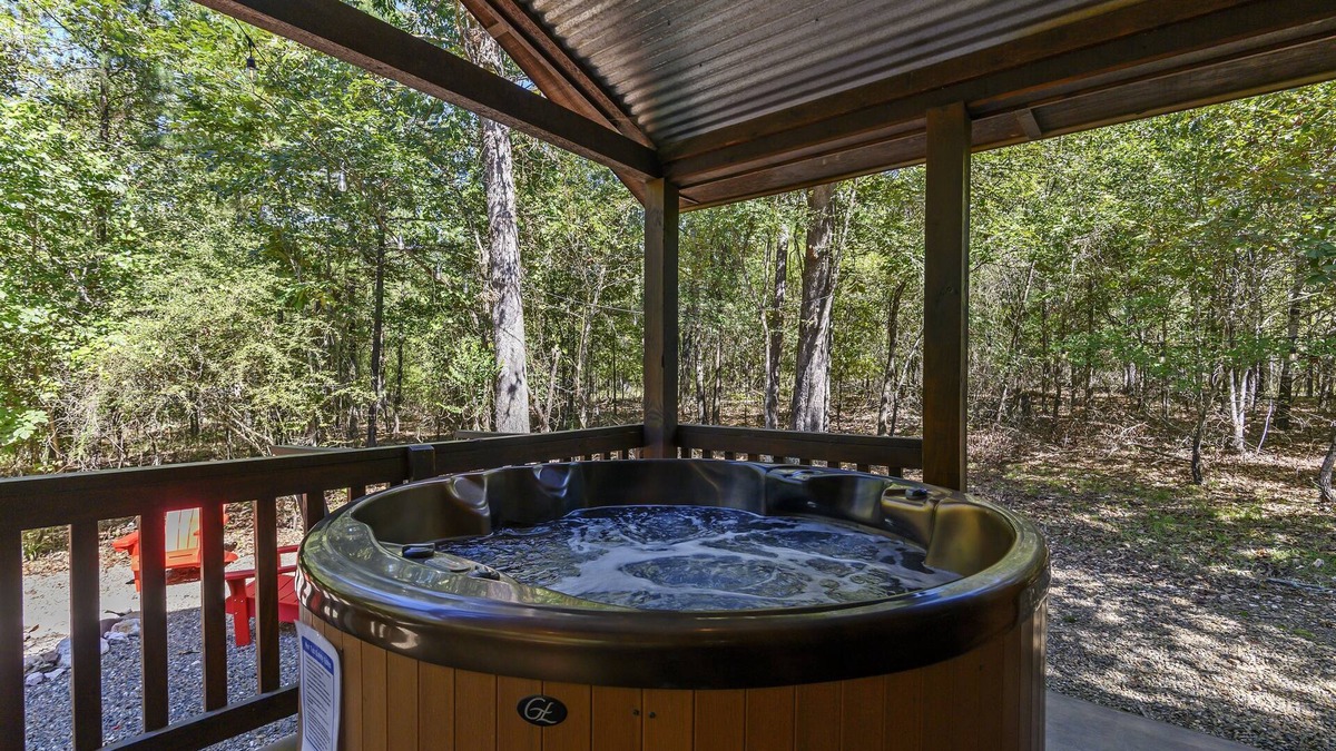 Hochatown Cabin | Bout Time Cabin in the Wood With Free Wifi and Private Hot Tub by Redawning