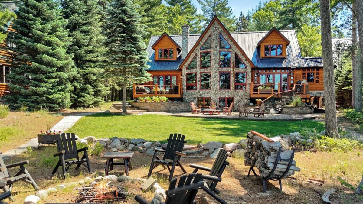 Higgins Lake Cottage | BRAND NEW LISTING Whispering Pines Lodge ON Higgins Lake, beautiful sunsets!