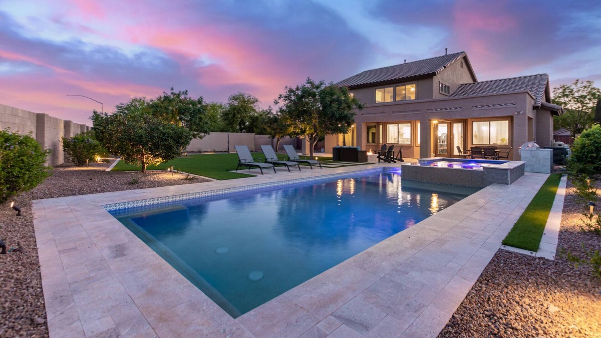 Pinal County House | Brand new pool, HUGE hot tub, foosball, BBQ, 4 bedroom, 3.5 bath