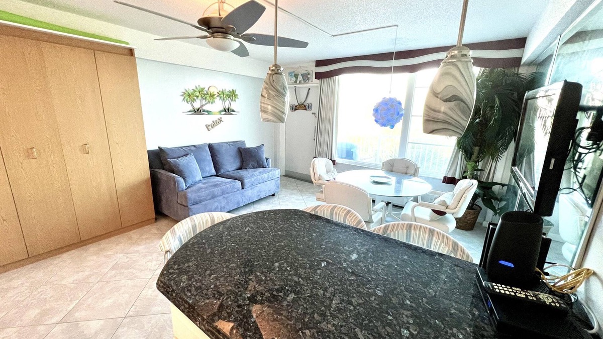 East Daytona Apartment | Brand new pool just opened! Close to Hard Rock, balcony, ocean view, beach front