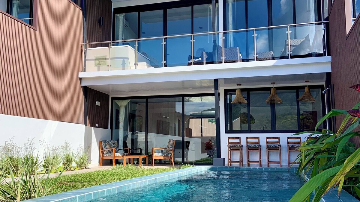 Arenal Hot Springs Villa | Brand new private villa, spectacular views, pool, jacuzzi, sun deck, BBQ, WiFi