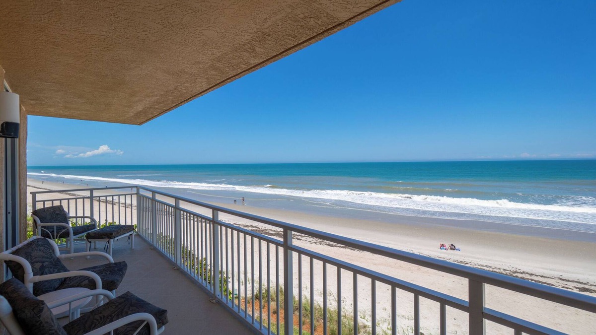 Indian Harbour Beach Condo | Breath-taking Ocean View End Unit, One Hour from Orlando