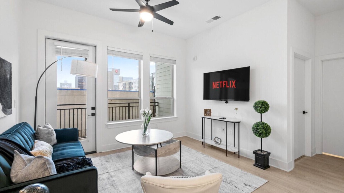 Five Points South Apartment | Bright 2-Bedroom Condo in Downtown with Parking