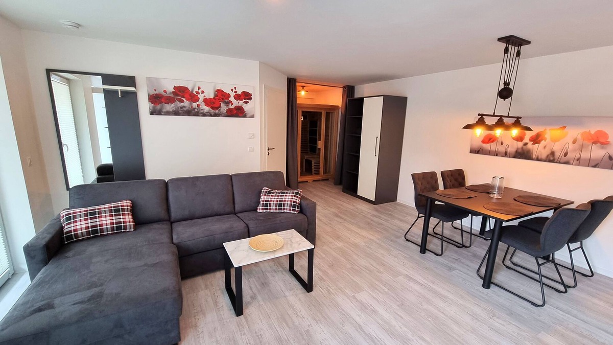 Volkach Apartment | Bright and friendly vacation apartment (49 m²) for up to 4 people with infrared sauna