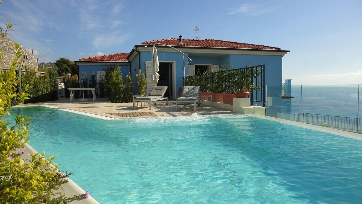 San Lorenzo al Mare Villa | Bright and elegant villa with private pool and garden terrace with sea view
