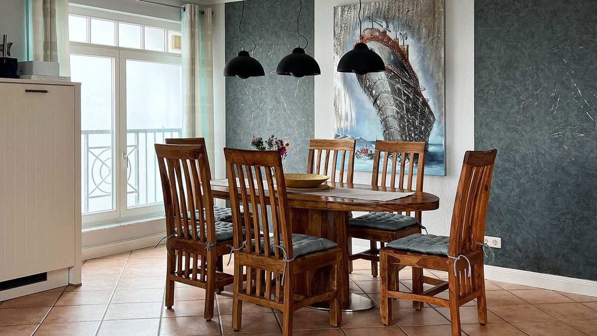 Seebad Bansin Apartment | Bright apartment with sea view, fireplace and balcony for 6 people