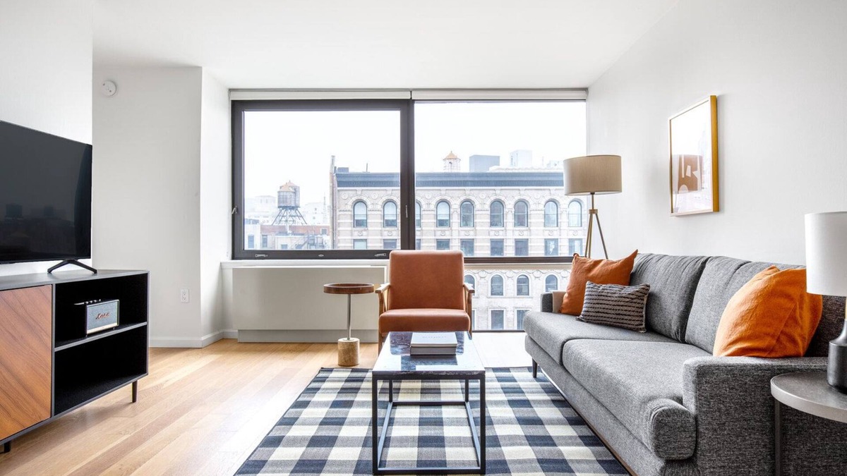 Union Square Apartment | Bright Flatiron 1BR w/Gym, Doorman, near USQ, train, by Blueground