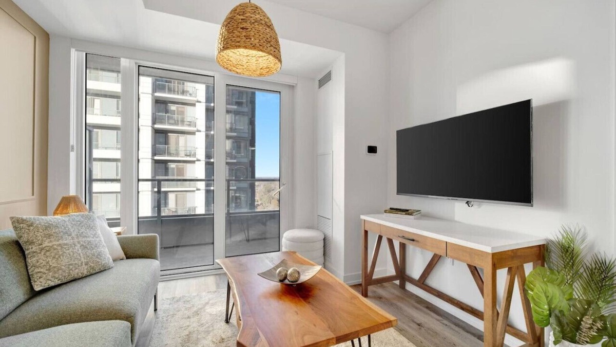 Kitchener Apartment | Bright & Modern Downtown Stay