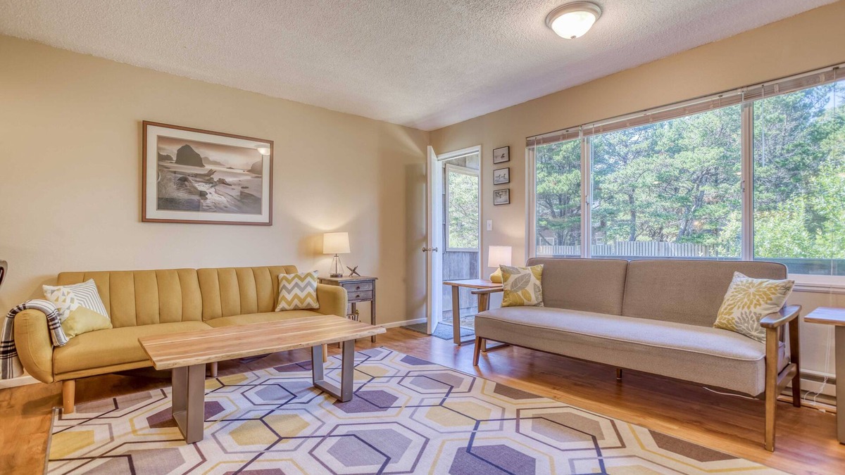 Neskowin Condo | Bright, Open Creekside Oceanview Condo is Steps from Beach, Dining, Golf!