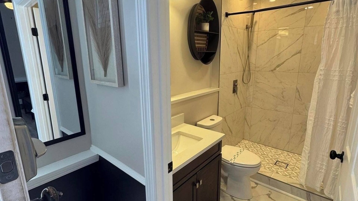 Osage Apartment | Bright & Stylish studio featuring an open layout, sleek finishes & fully furnished comfort.