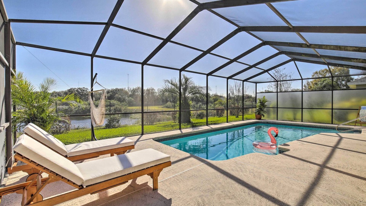 Boyette Springs House | Bright & Sunny Riverview Oasis w/Pool & Pond
