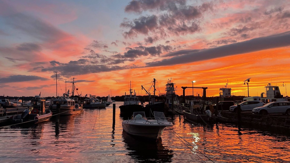 Bristol House | Bristol Harbor Waterfront House in Historic Downtown with Sunsets over Harbor