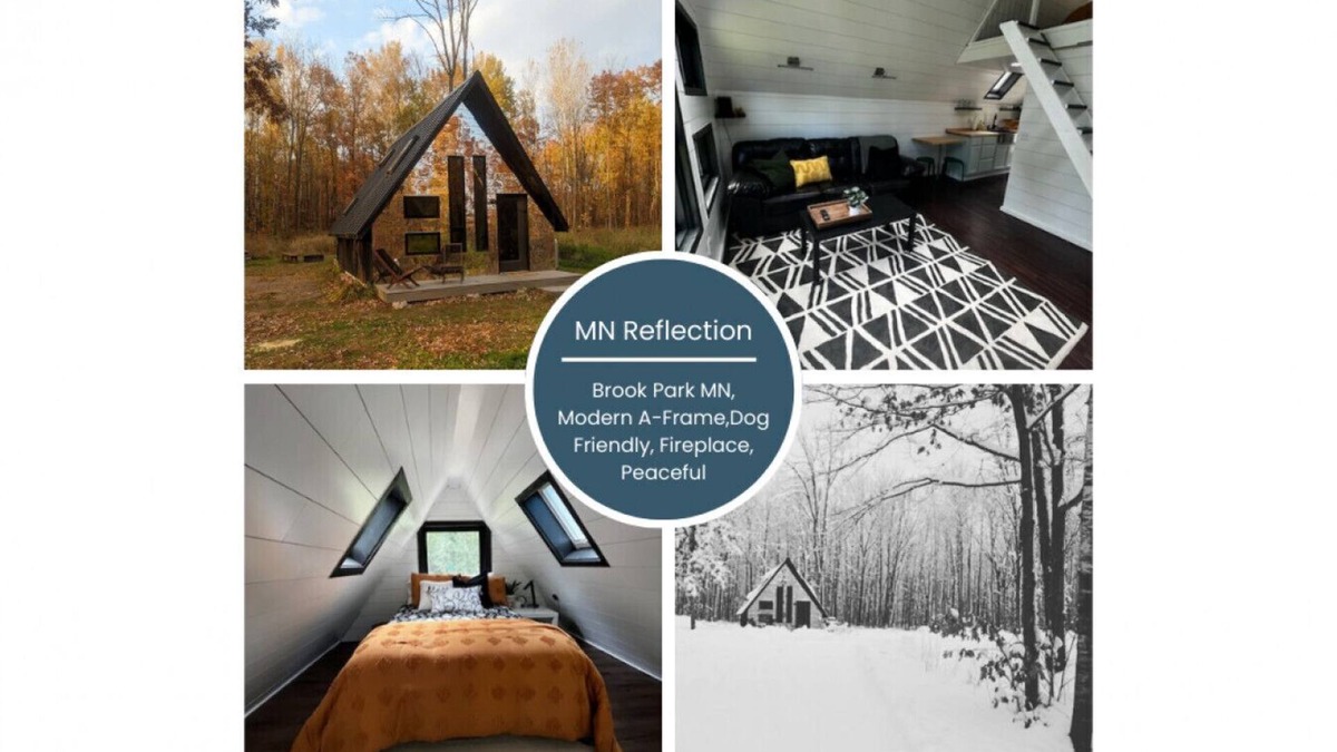 Brook Park House | Brook Park-A Frame-fireplace-modern-dog friendly