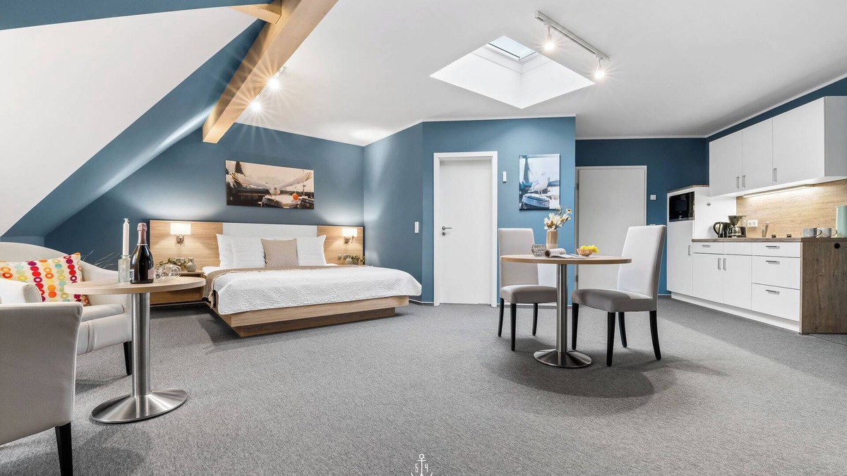 Dagebuell Apartment | Bude 1 directly on the dike in Dagebüll for 2 persons