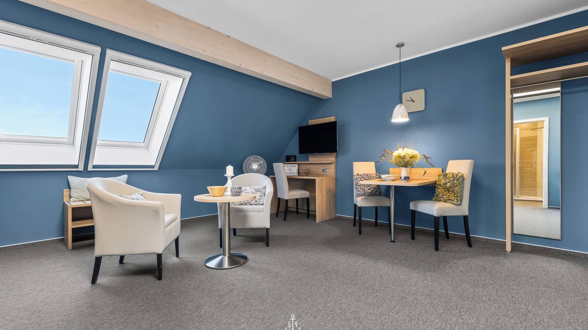 Dagebuell Apartment | Bude 5 directly on the dike in Dagebüll for 2 persons with water view
