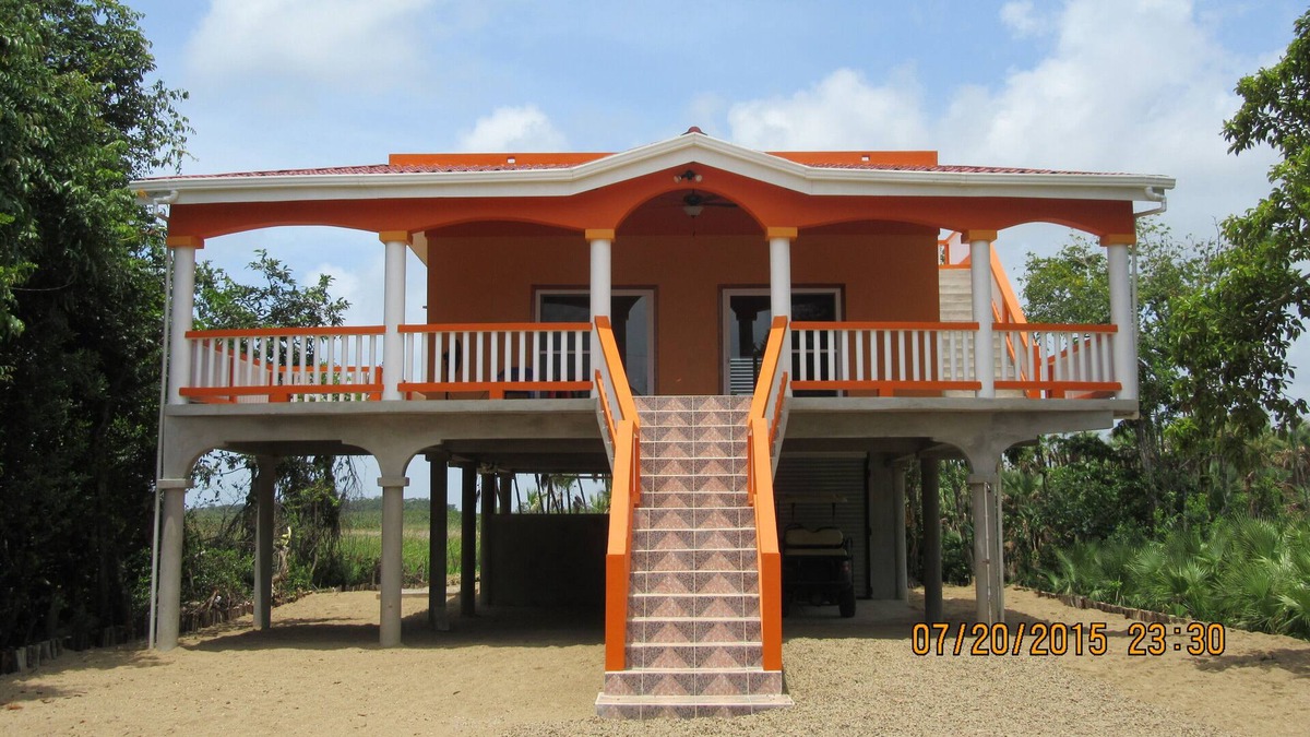 Sittee River Village House | Built in 2015, 2 bedroom, 1 bathroom, with view of beautiful Caribbean Sea.