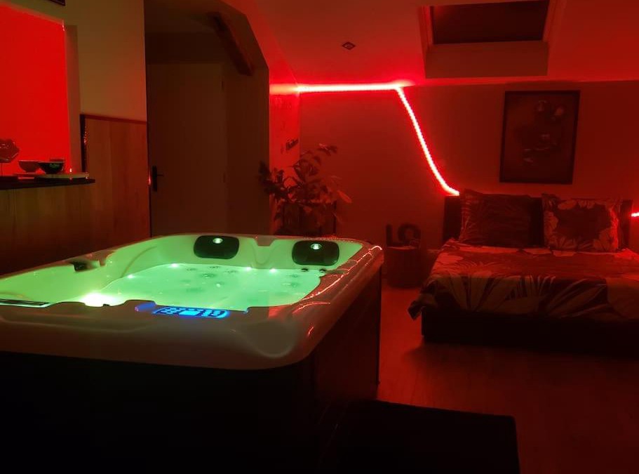 Montrevel-en-Bresse Apartment | Bulles étoilées Appartement avec jacuzzi privé