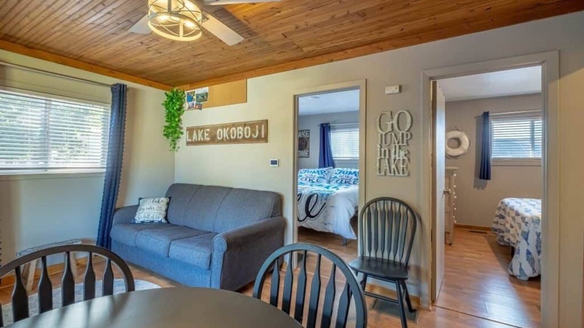 West Okoboji House | Bungalow 4: Go Jump in the Lake Bungalow
