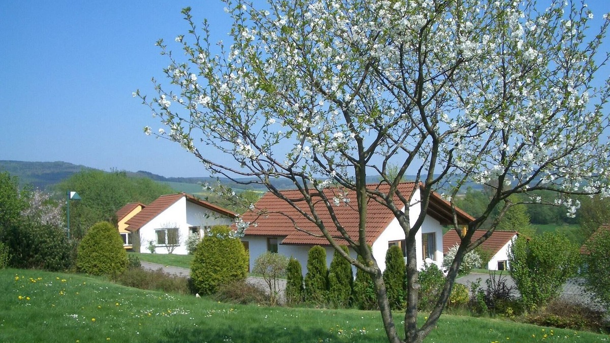 Uslar House | Bungalow im Feriendorf Uslar mit Gartenterrasse