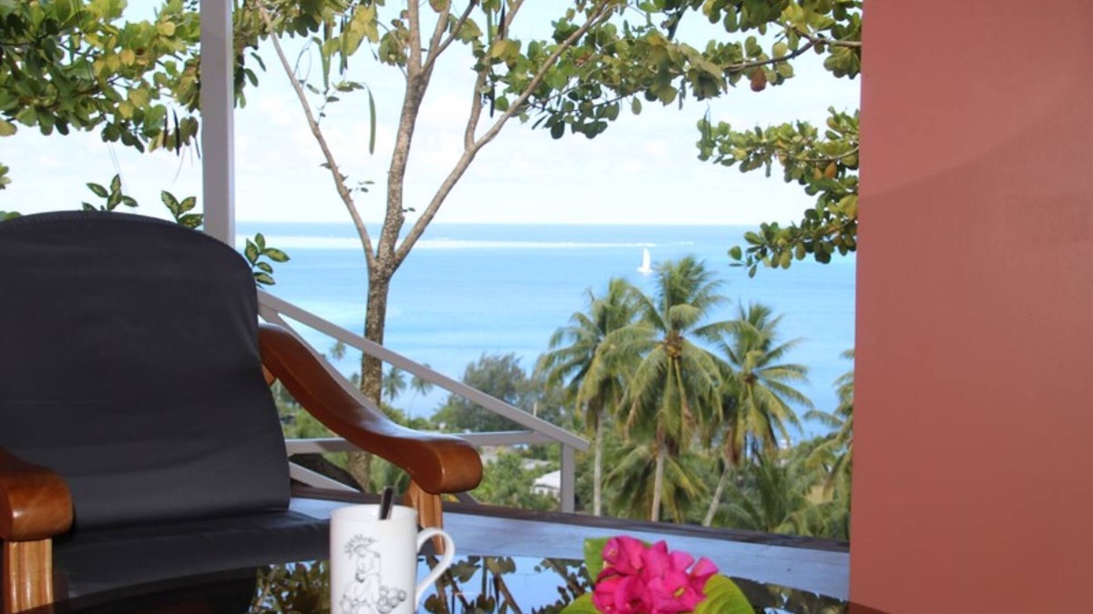 Bora Bora House | Bungalow pour 2 personnes en haut d'une colline