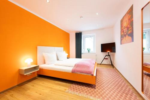 Rothenburg ob der Tauber Apartment | Bunter Hund Apartments - Hund, Parkplatz, Wintergarten