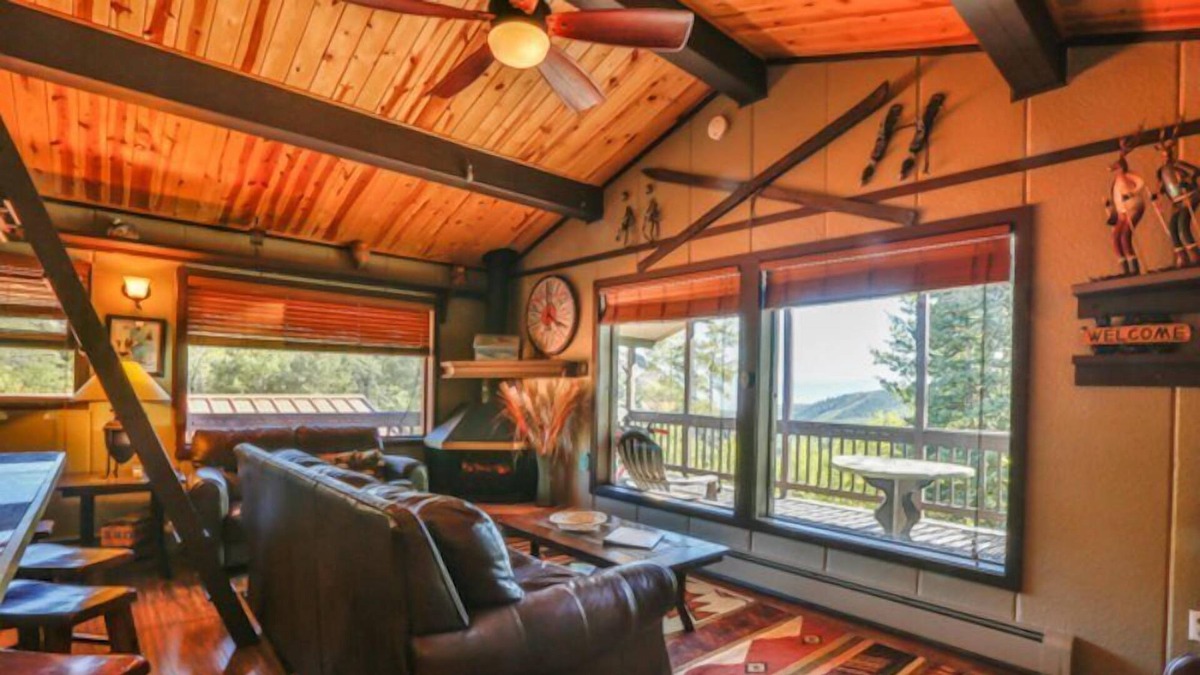 Glenwood Springs Condo | C1: Snuggle into leather couches, a fireplace, a loft and incredible views of the Roaring Fork Valley in this totally remodeled condo.