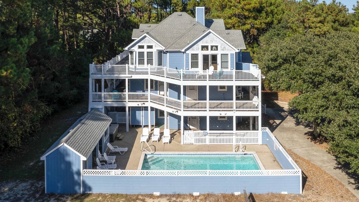 Corolla Village House | C5124 Angel's Retreat 18. Pool, Cabana, Elevator, Pets, Rec Room, Open YR!