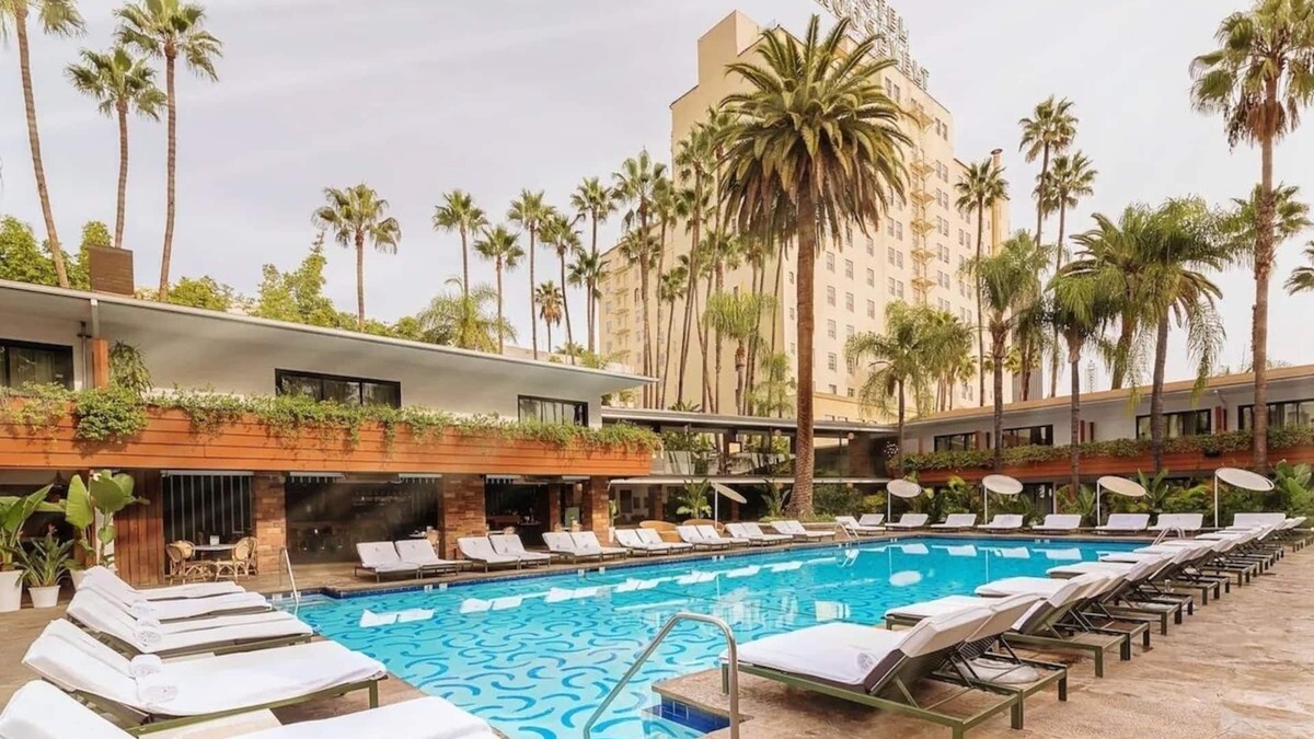 Hollywood Hotel | Cabana Balcony, The Hollywood Roosevelt, Historic Vibes, Walk of Fame Steps