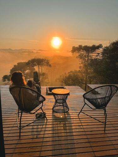 Rio Rufino House | Cabana na Serra Lareira e Vista Deslumbrante