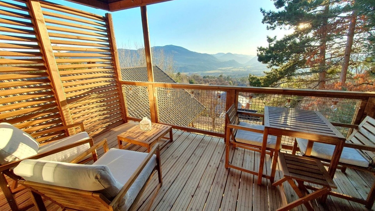 La Batie-Neuve Ski Chalet | Cabane Perchée Avec SPA Privatif - Belle vue Entre Gap et le lac de Serre-ponçon