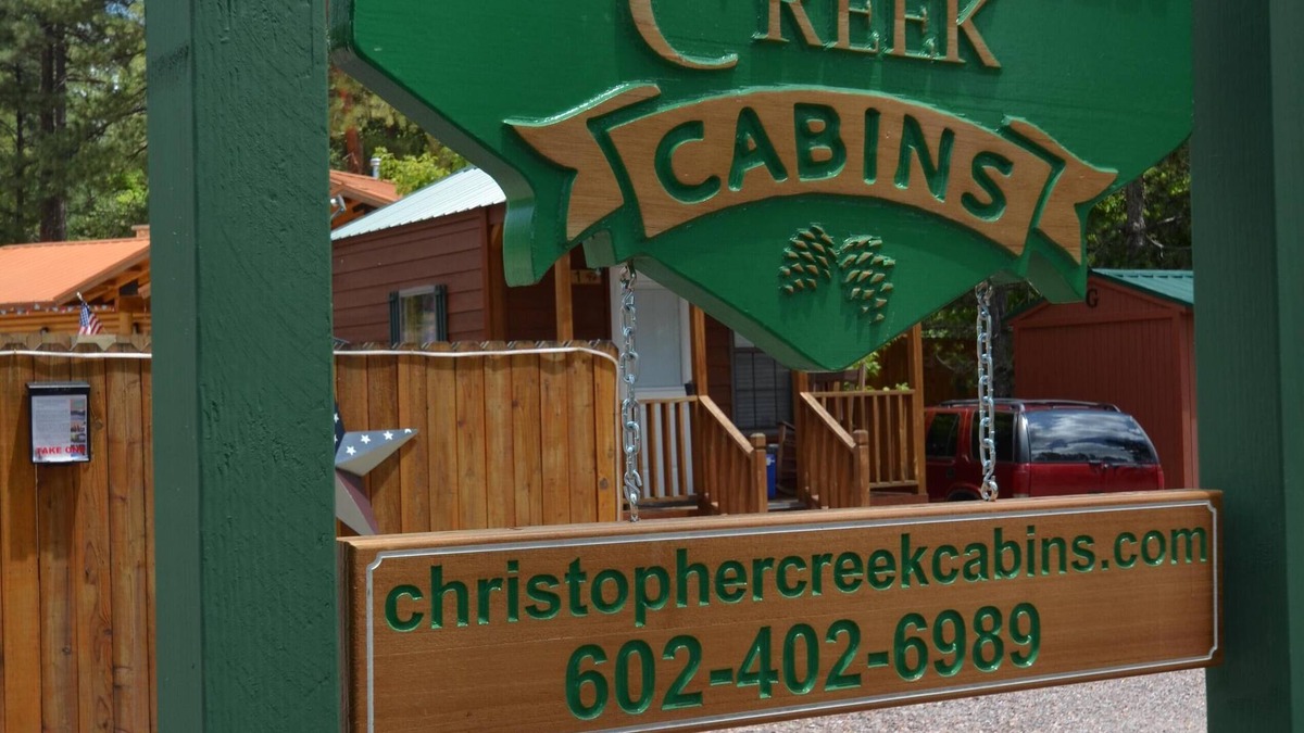 Christopher Creek Cabin | Cabin #10 is one of our new loft cabins!
