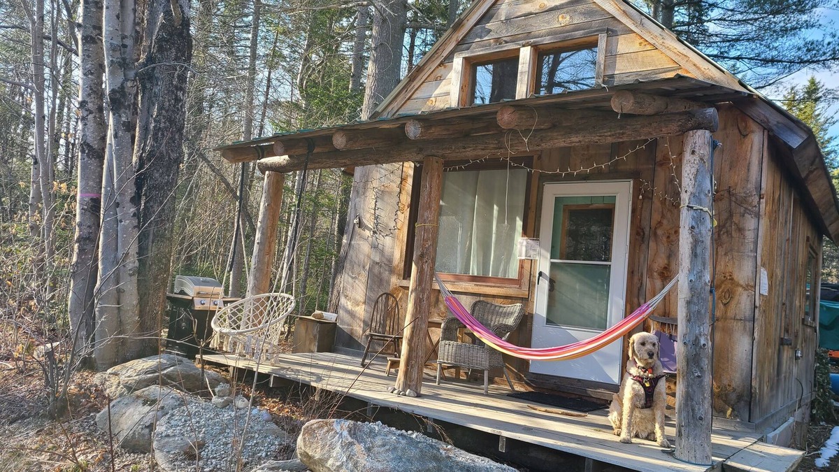 Jamaica Cabin | Cabin 7 min to Ski Stratton, Wood-Fired Sauna, Brook View, Woodstove, Dogs OK