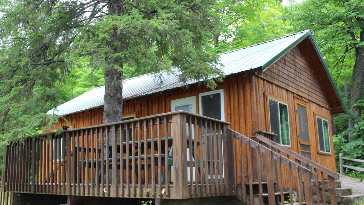 Deer River Cabin | Cabin 8 - A newly remodeled with shaded deck on the lakeshore