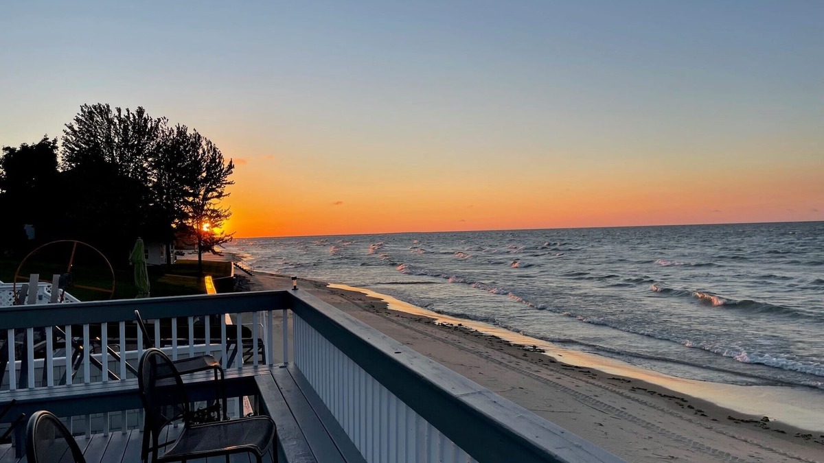 Caseville Cabin | Cabin Love: Wooded Seclusion-Private Sub Beach just a 5 - 6 min stroll away!