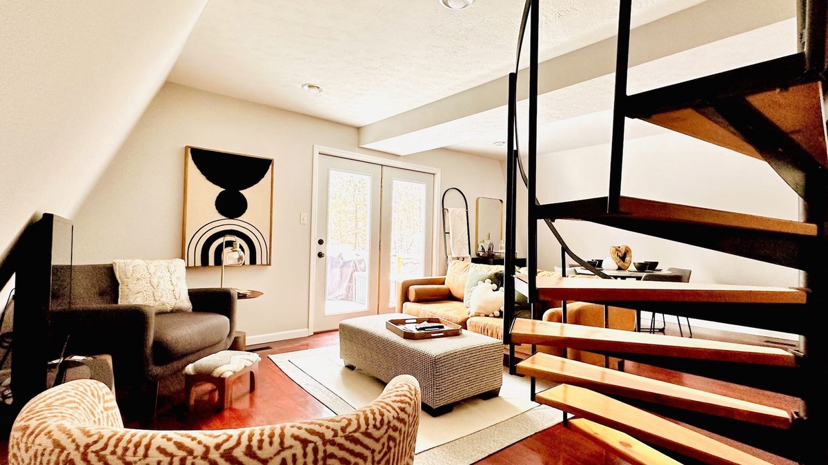 Stanford Cabin | Cabin : Modern & Cozy A-Frame Cabin, minutes away from downtown Bloomington