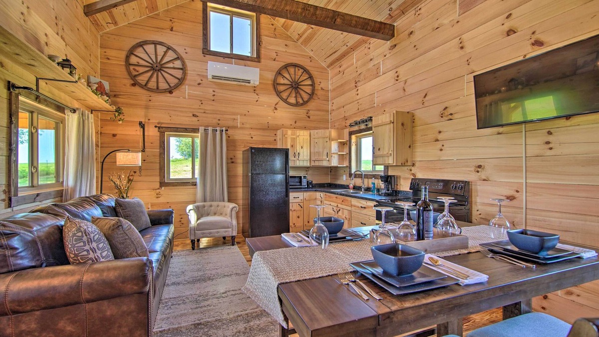 Blanchardville Cabin | Cabin on 35-Acre Farm in Blanchardville w/Trails!