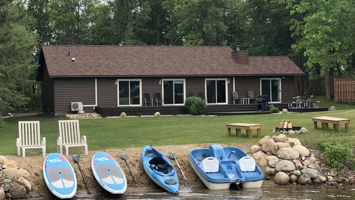 Park Rapids House | Cabin on Big Sand Lake - 4 Bedroom, 2 Bath, Sandy Beach, Secluded, Modern