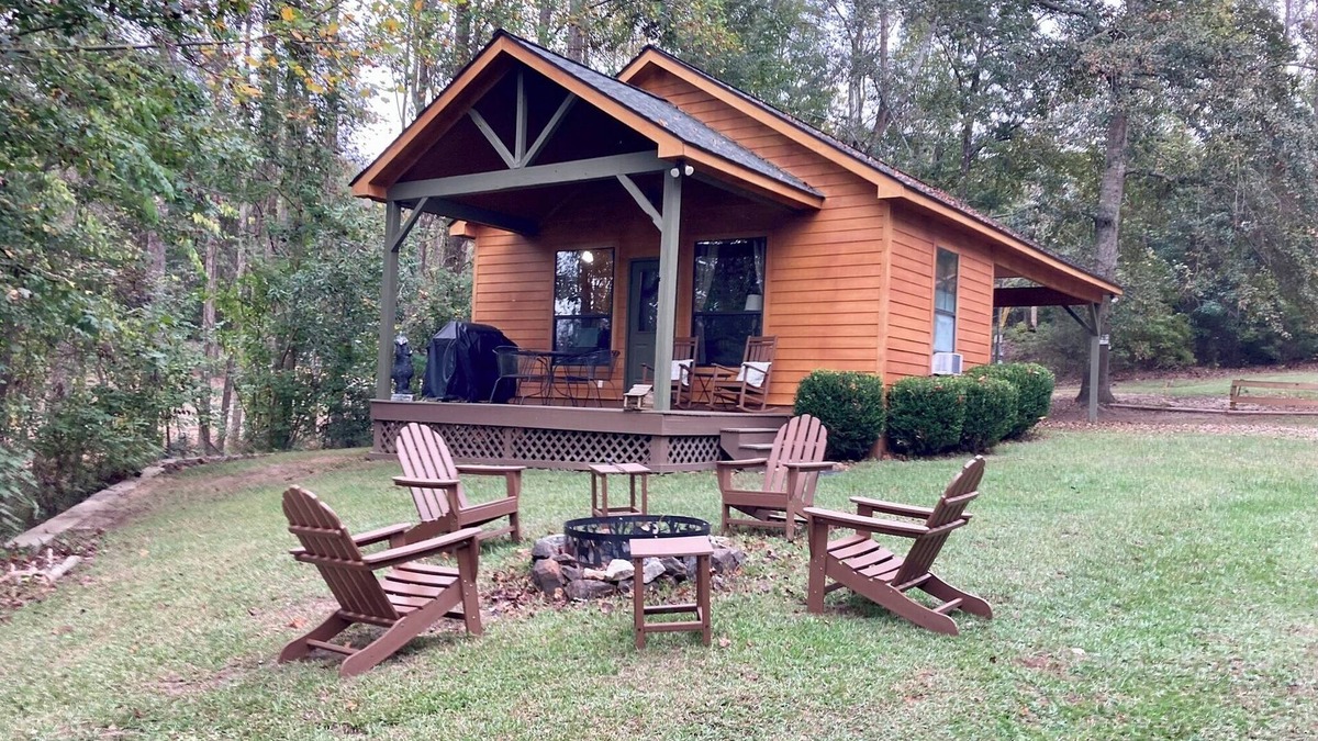Fort Gaines Cabin | Cabin on water-dock-slip-fishing-amazing sunsets-Book your summer stay-pets YES!