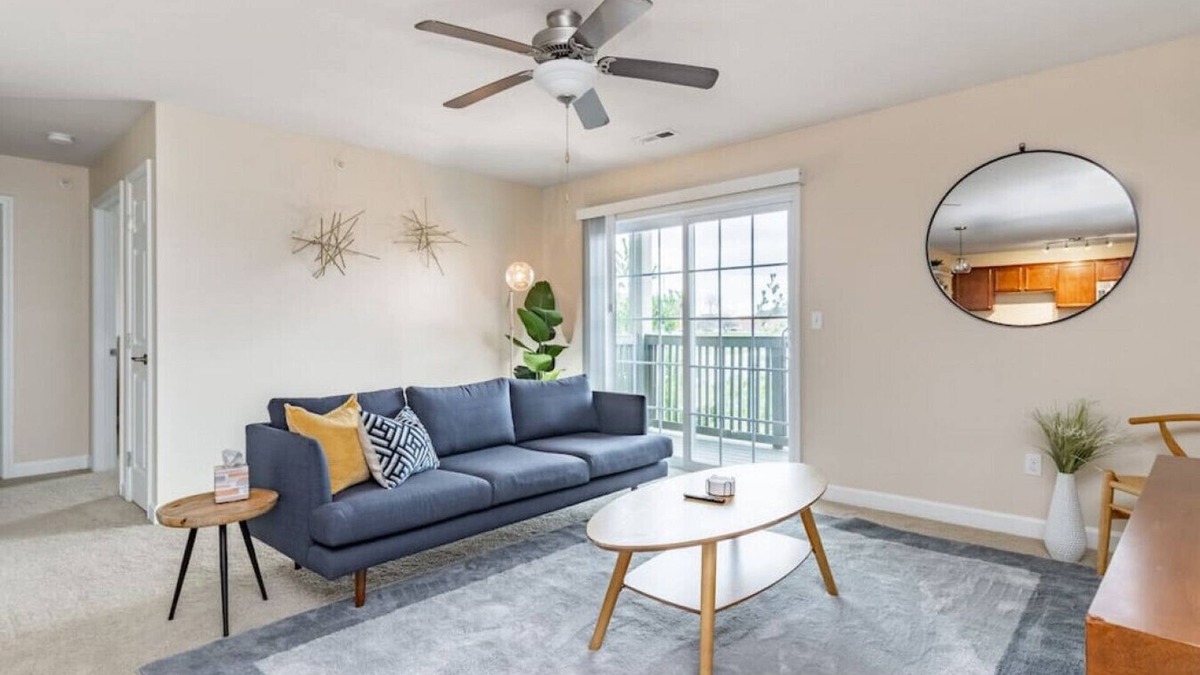 Orange Prairie Apartment | Camden 12B · ConTemporary Stay in Central Peoria