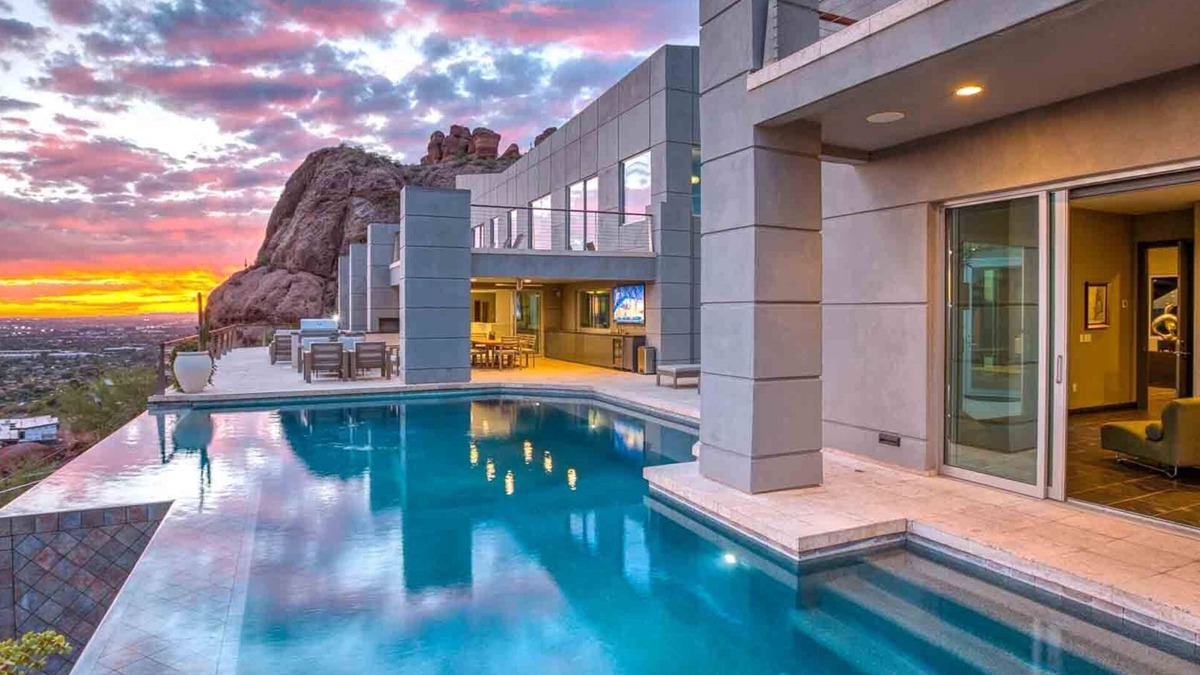 Camelback East House | Camelback Mountain Mansion with Pool, Firepits & Celebrity Vibes