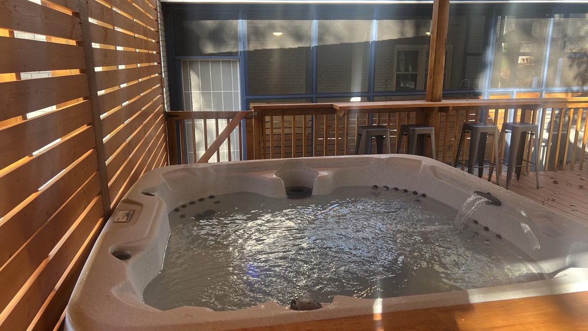 Church Street House | Camp Creek Landings Atlanta - Hot tub, outdoor kitchen and pool table