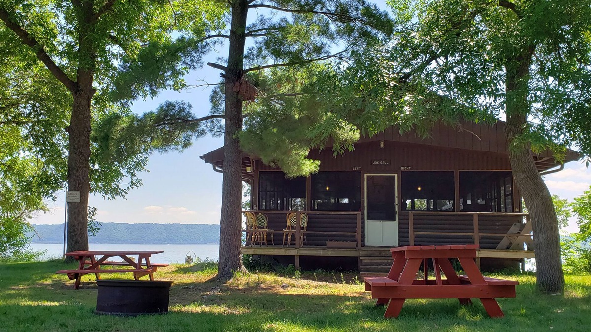 Pepin County Cabin | Camp Pepin's JJ Saul Cabin - Fall asleep to the Rippling Waters of Lake Pepin