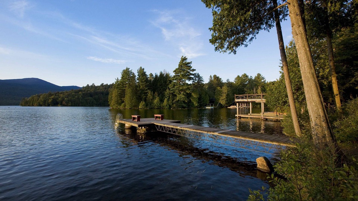 Lake Placid House | Camp SunnyCove - A Large Adirondack Camp Directly On Lake Placid Lake