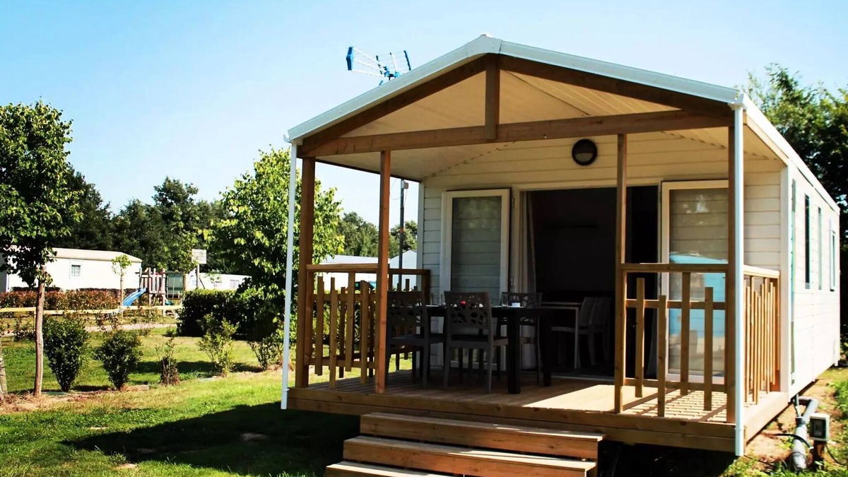 Sainte-Foy House | Camping Au Pré de l'Etang * - Panama mobile home 3 rooms 4 people