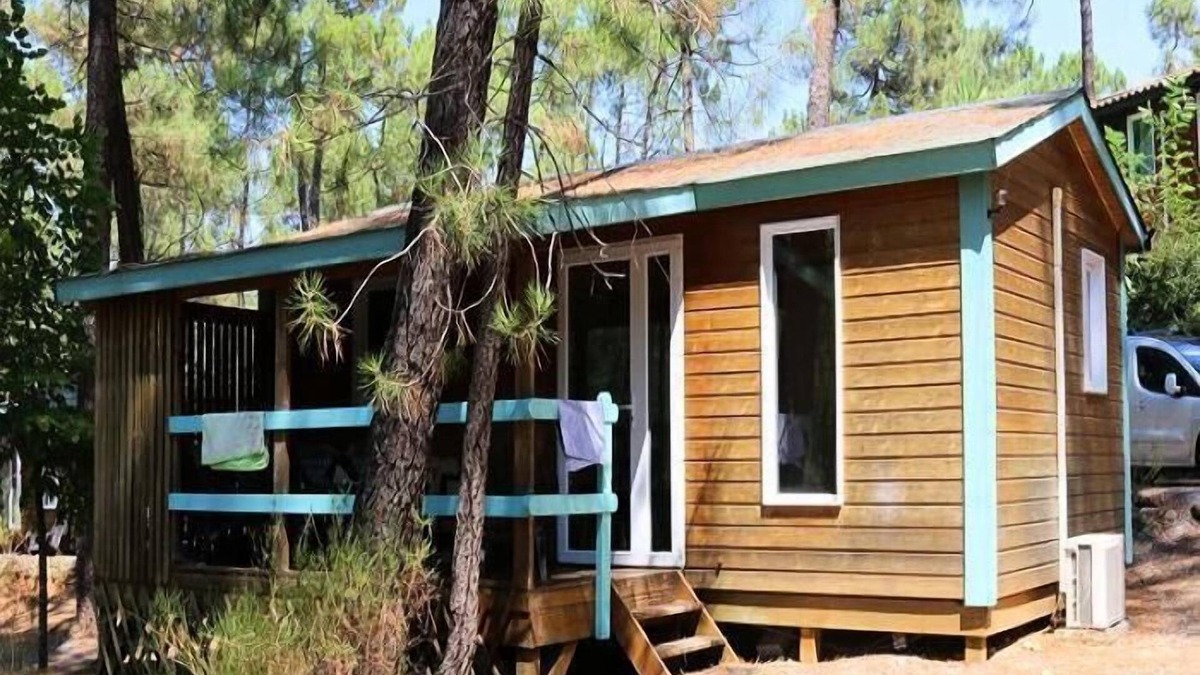 Joyeuse House | Camping Bois Simonet**** - Chalet Mimosa 3 rooms 5/7 people Air-conditioned