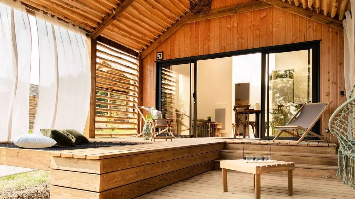 Vaire House | Camping Damona Lodges * - Lodge - Rustic 3 rooms 4/5 people Air-conditioned