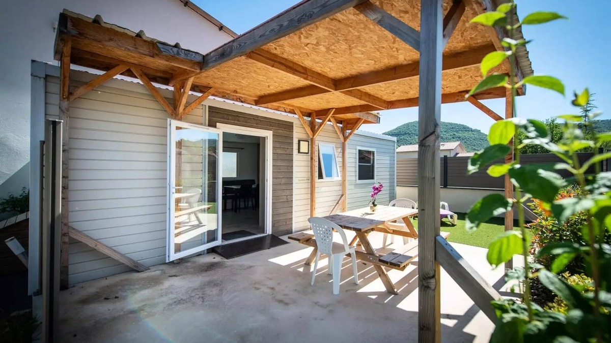 Saint-Rome-de-Tarn House | Camping de la Cascade * - Super Riviera mobile home equipped with air conditioning for 4 people