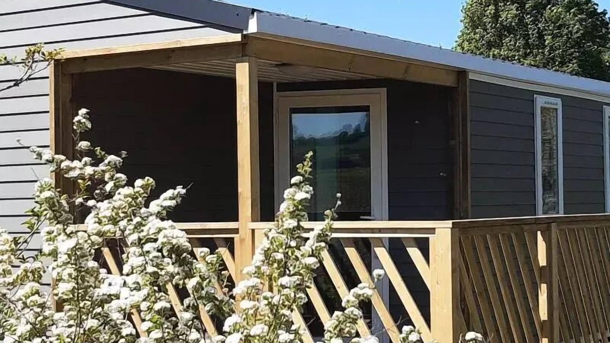 Le Temple-sur-Lot House | Camping du Bosc * - Mobil Home Loggia (nine 2020) 4 people