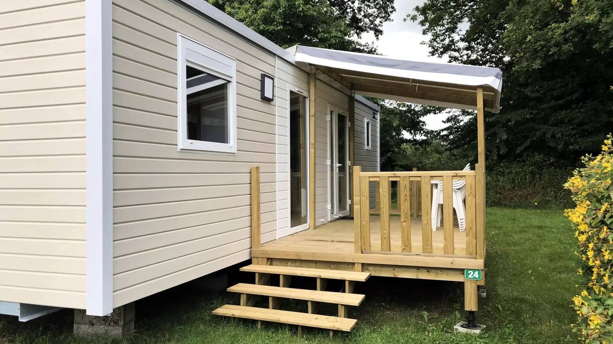 Pont-Scorff House | Camping Entre Terre et Mer * - Privilege mobile home (3 bedrooms) 6 people