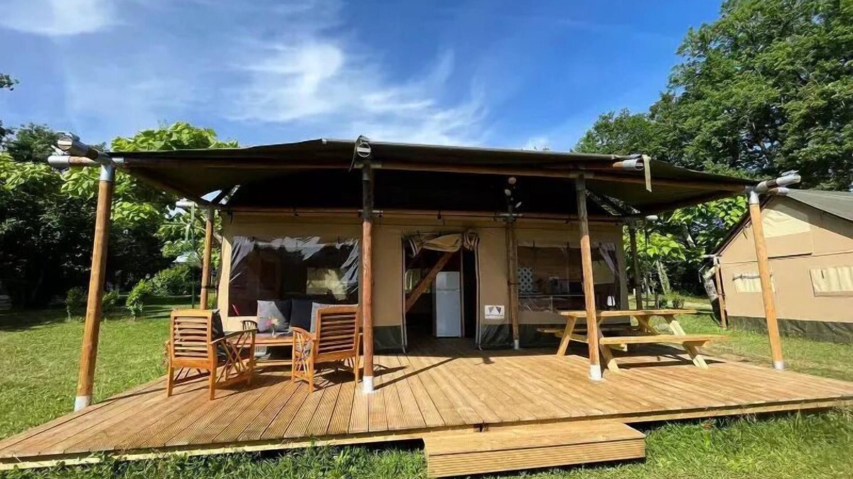 Devillac House | Camping Fontaine Du Roc* - Lodge Tent 3 Rooms 5 People Without Sanitary